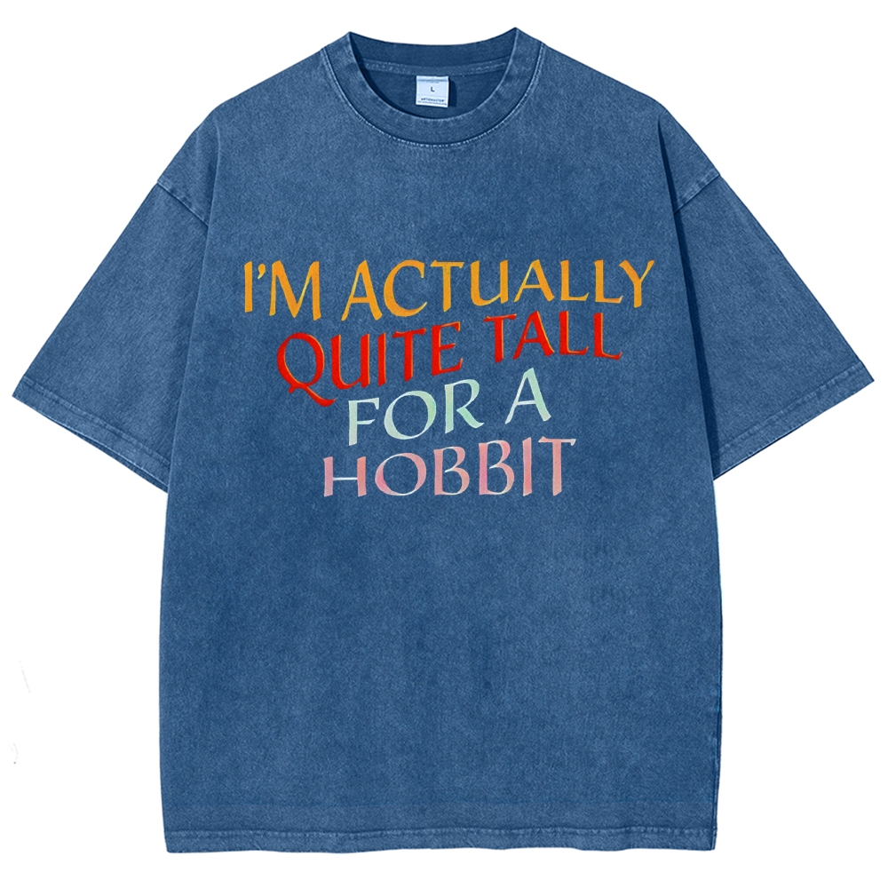 I’m Actually Quite Tall For A Hobbit Funny Cinema Lover Vintage Distressed T-shirt