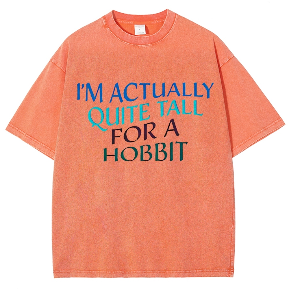 I’m Actually Quite Tall For A Hobbit Funny Cinema Lover Vintage Distressed T-shirt