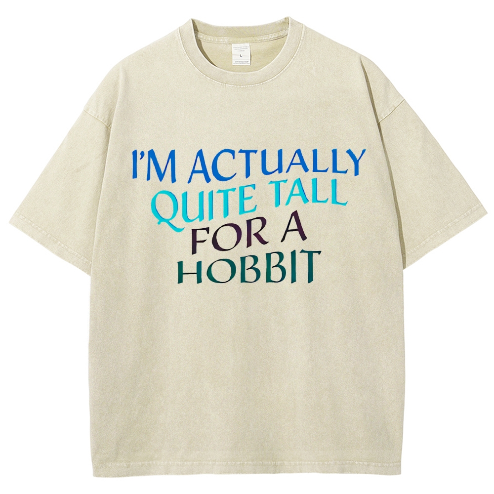 I’m Actually Quite Tall For A Hobbit Funny Cinema Lover Vintage Distressed T-shirt