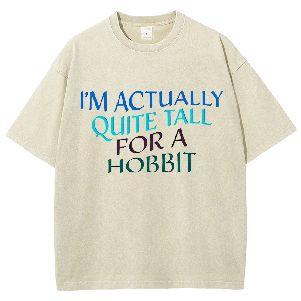 I’m Actually Quite Tall For A Hobbit Funny Cinema Lover Vintage Distressed T-shirt
