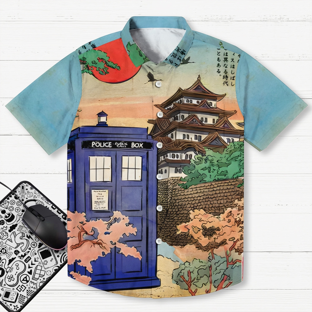 The Tardis Geek Hawaiian Shirt