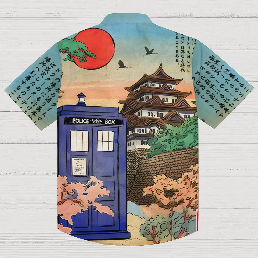 The Tardis Geek Hawaiian Shirt