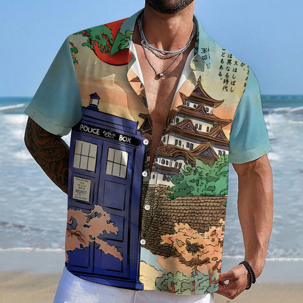 The Tardis Geek Hawaiian Shirt