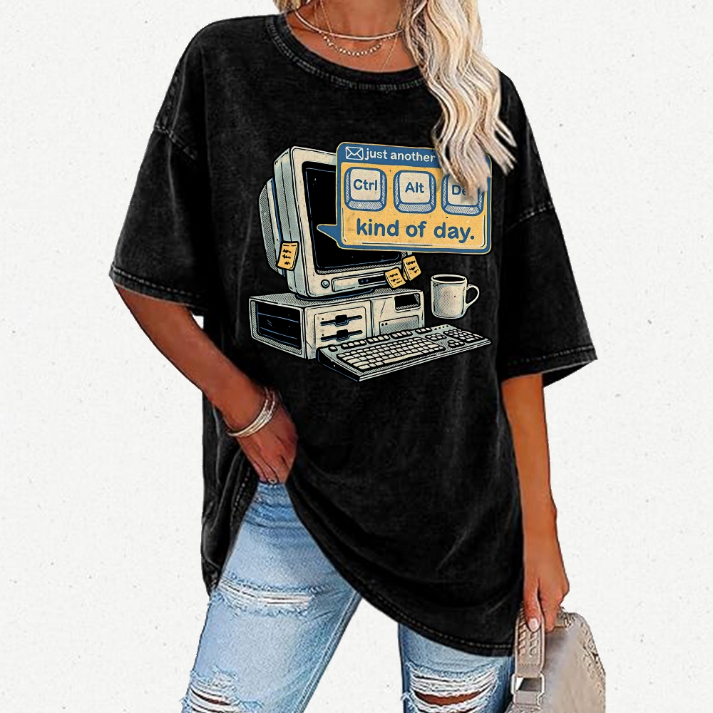 Just Another day Vintage Distressed T-shirt