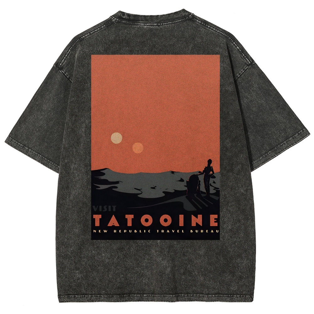 Visit Tatooine Washed T-Shirt