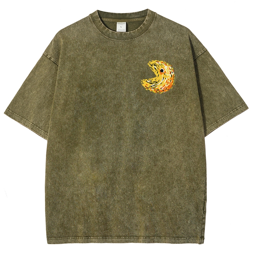 Starry Pacman Washed T-Shirt