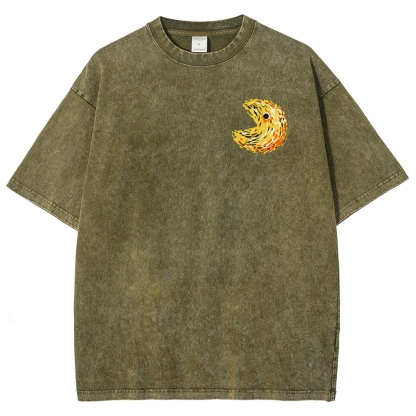 Starry Pacman Washed T-Shirt
