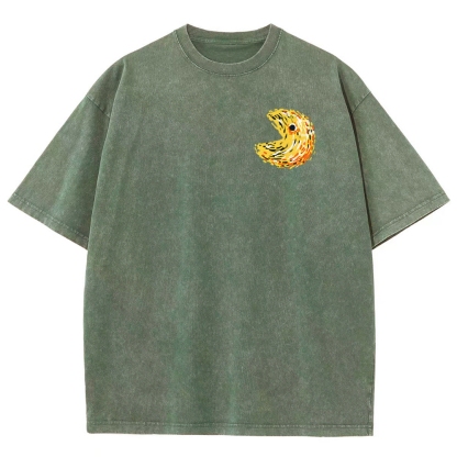 Starry Pacman Washed T-Shirt