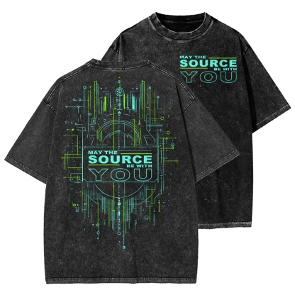 May The Source Be With You Washed T-shirt