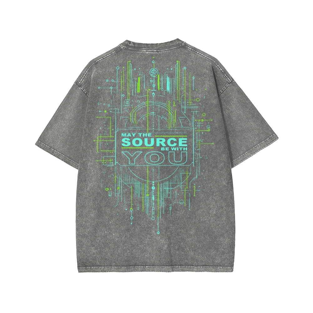 May The Source Be With You Washed T-shirt
