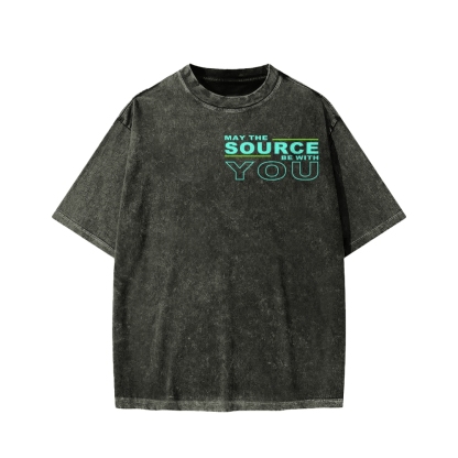 May The Source Be With You Washed T-shirt