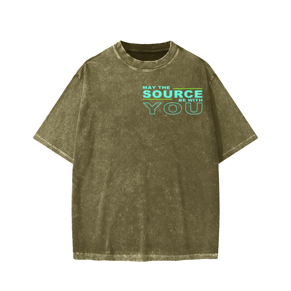 May The Source Be With You Washed T-shirt