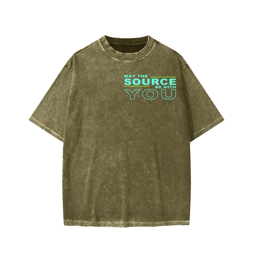 May The Source Be With You Washed T-shirt