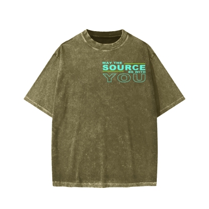 May The Source Be With You Washed T-shirt