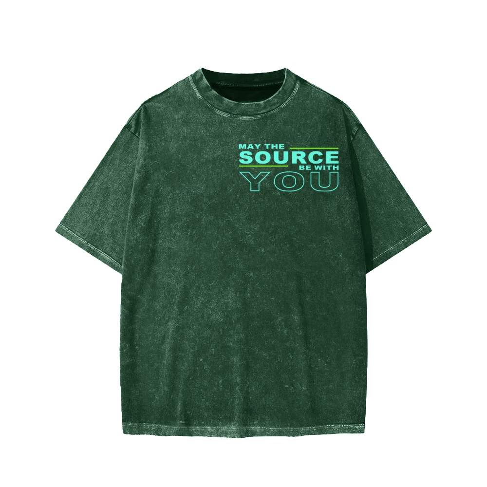 May The Source Be With You Washed T-shirt