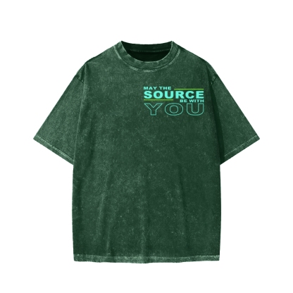 May The Source Be With You Washed T-shirt