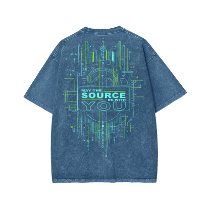 May The Source Be With You Washed T-shirt