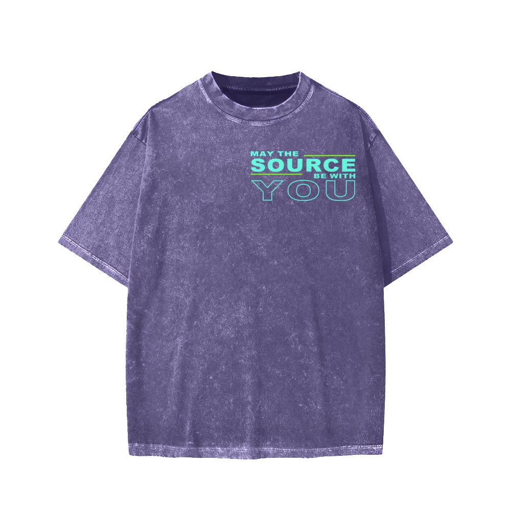 May The Source Be With You Washed T-shirt