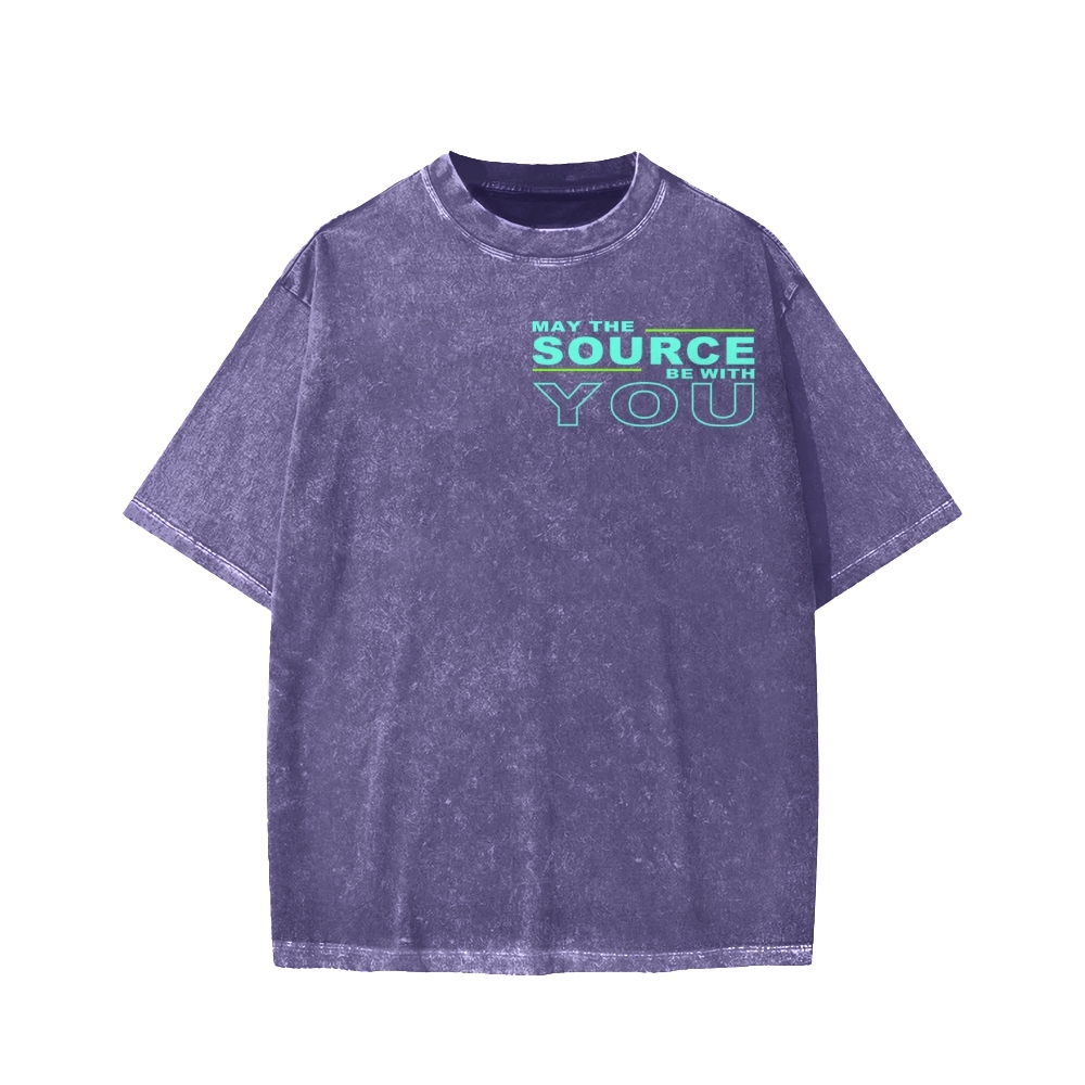 May The Source Be With You Washed T-shirt