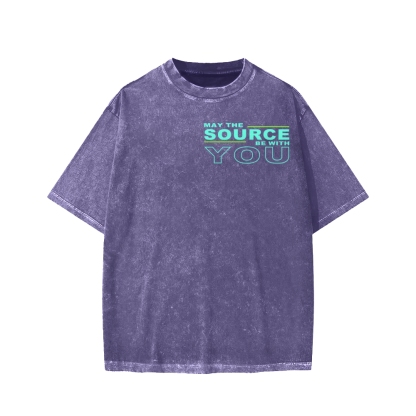 May The Source Be With You Washed T-shirt