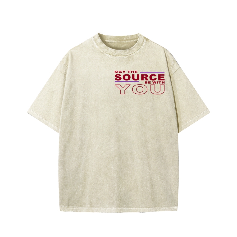 May The Source Be With You Washed T-shirt