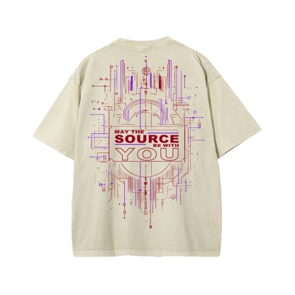 May The Source Be With You Washed T-shirt