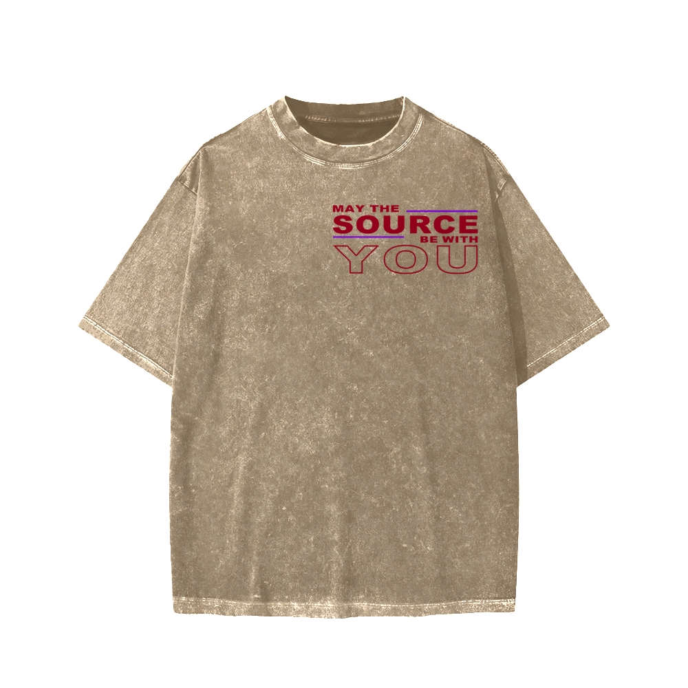May The Source Be With You Washed T-shirt