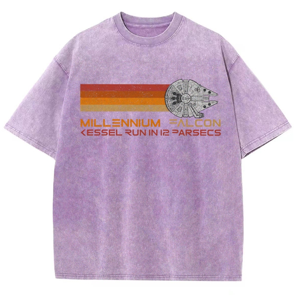 12 PARSECS Star Battles Vintage Distressed T-shirt