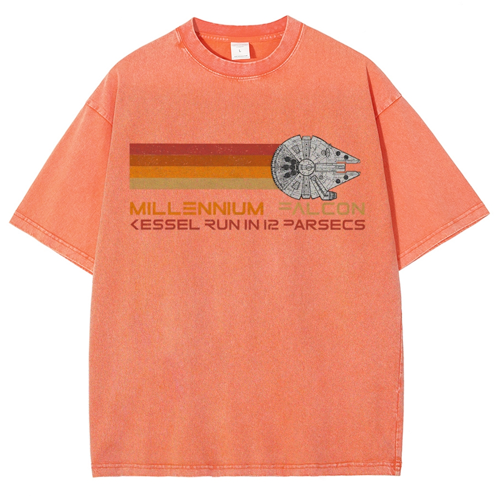 12 PARSECS Star Battles Vintage Distressed T-shirt