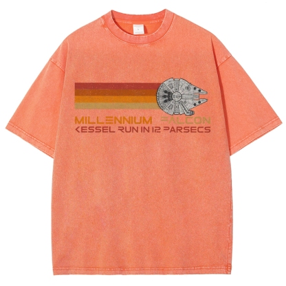 12 PARSECS Star Battles Vintage Distressed T-shirt