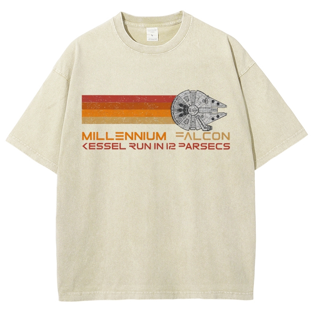 12 PARSECS Star Battles Vintage Distressed T-shirt
