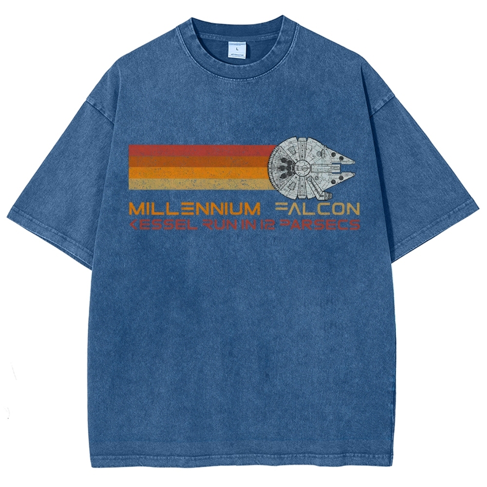 12 PARSECS Star Battles Vintage Distressed T-shirt