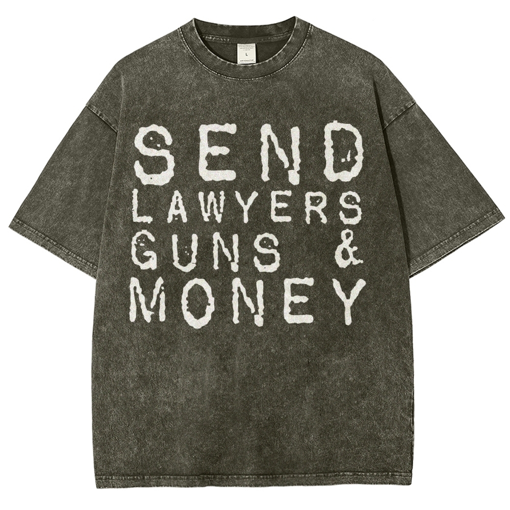 Send Lawyers Guns And Money Vintage Distressed T-shirt