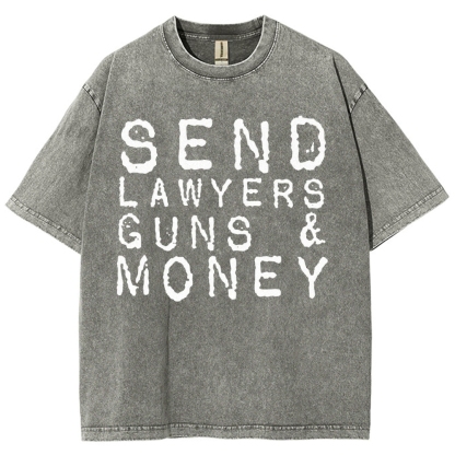 Send Lawyers Guns And Money Vintage Distressed T-shirt
