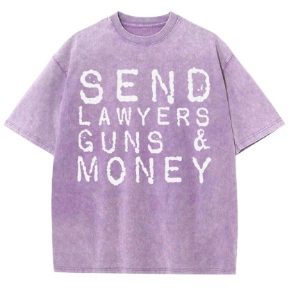 Send Lawyers Guns And Money Vintage Distressed T-shirt
