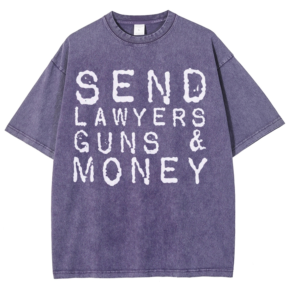 Send Lawyers Guns And Money Vintage Distressed T-shirt