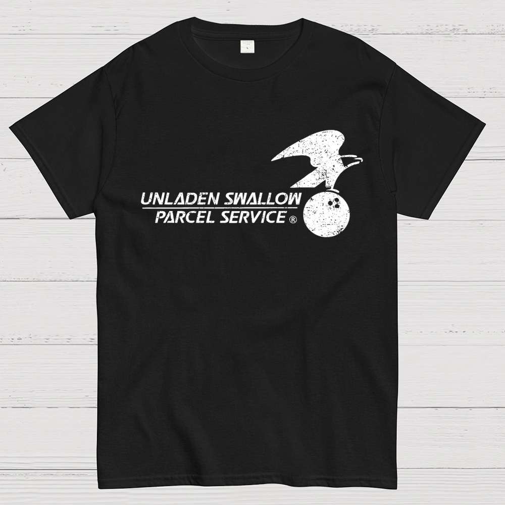 Unladen Swallow Parcel Service Geek T-Shirt