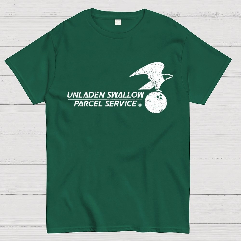 Unladen Swallow Parcel Service Geek T-Shirt