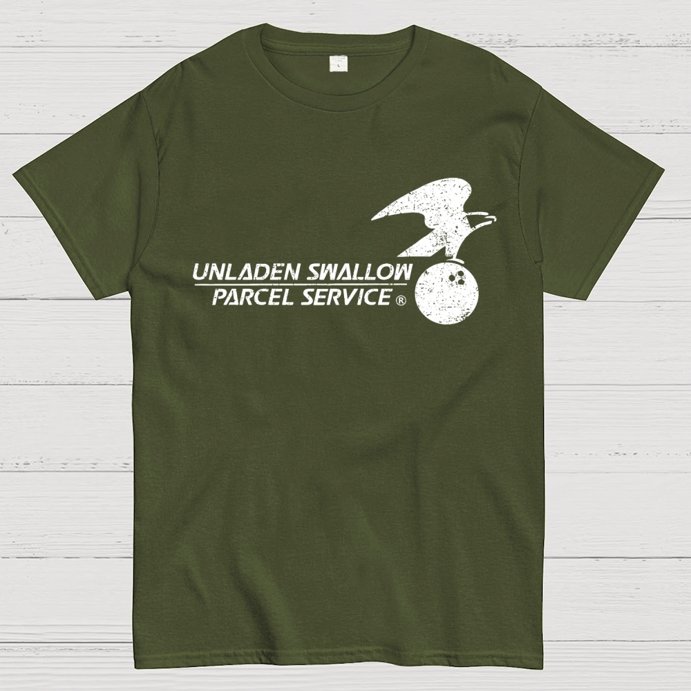Unladen Swallow Parcel Service Geek T-Shirt