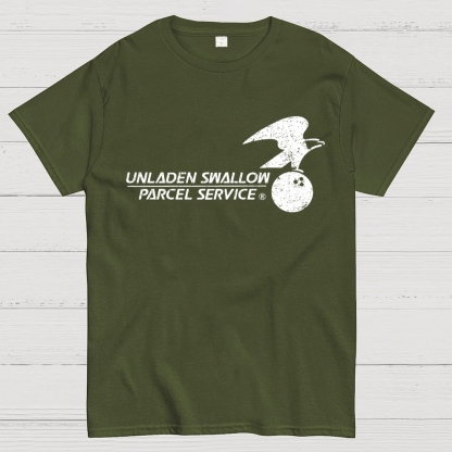 Unladen Swallow Parcel Service Geek T-Shirt