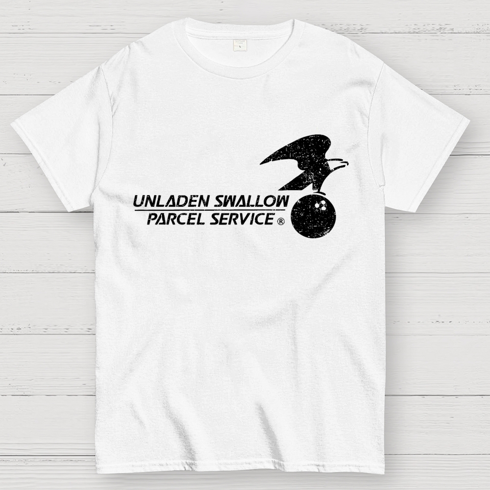 Unladen Swallow Parcel Service Geek T-Shirt