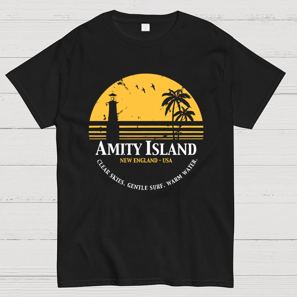 Jaws Inspired Amity Island Geek T-Shirt