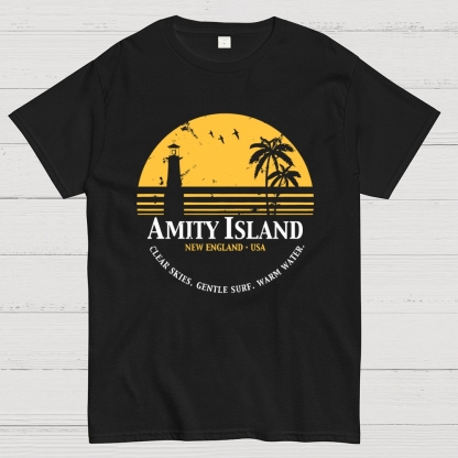 Jaws Inspired Amity Island Geek T-Shirt