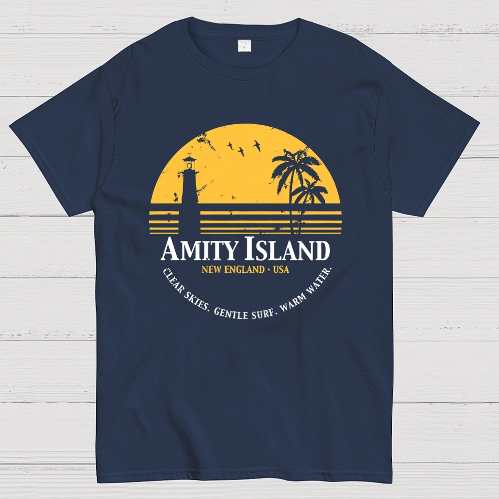 Jaws Inspired Amity Island Geek T-Shirt
