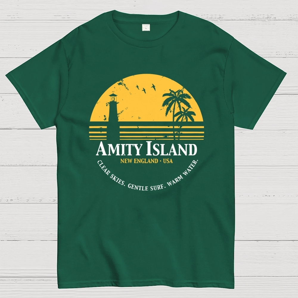 Jaws Inspired Amity Island Geek T-Shirt
