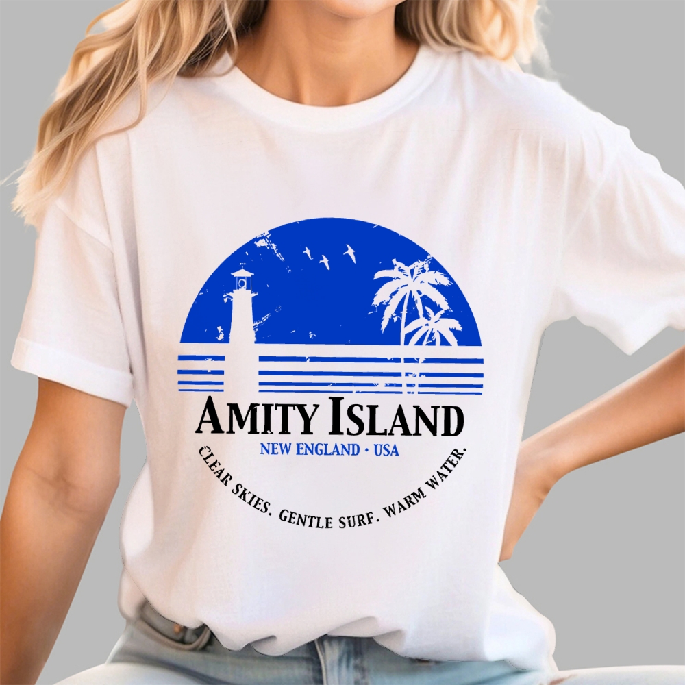 Jaws Inspired Amity Island Geek T-Shirt