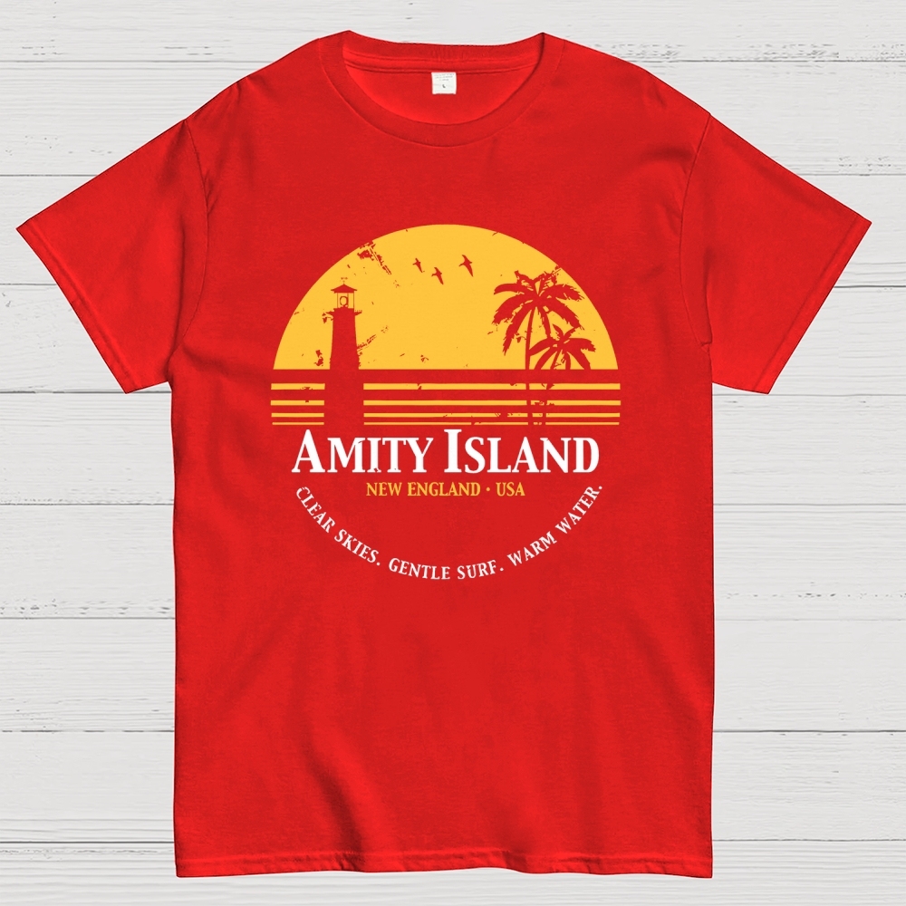 Jaws Inspired Amity Island Geek T-Shirt