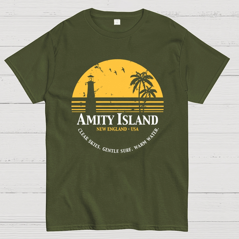 Jaws Inspired Amity Island Geek T-Shirt