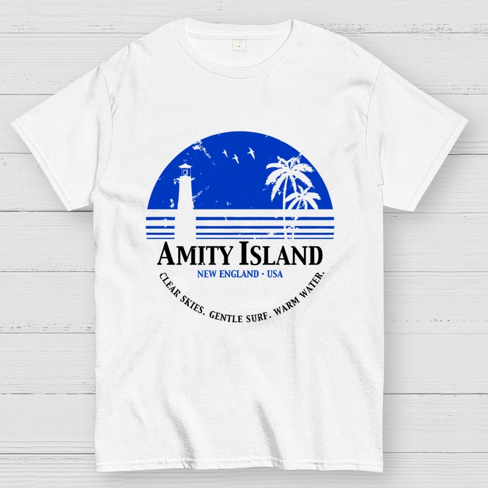 Jaws Inspired Amity Island Geek T-Shirt