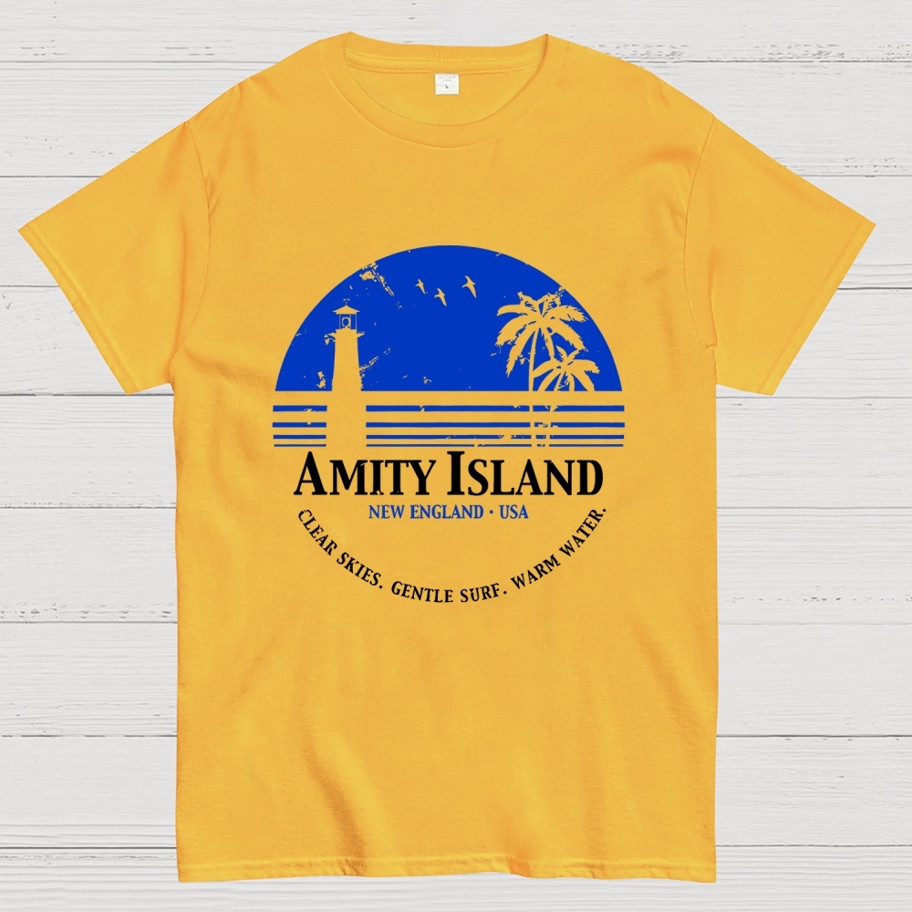 Jaws Inspired Amity Island Geek T-Shirt
